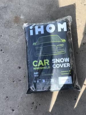 Are you ready for the first snowfall? #car #ihom #snowcover #snow #cover #warm #windshield #safety #4layer 