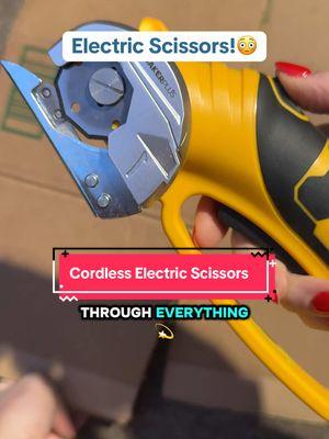 Cordless Electric Scissors! Cutting down all my cardboard in seconds with this! #electricscissors #fabricscissors #leatherscissors #scissors #cardboardscissors #recycling #recyclingtips #breakingdownboxes #recyclecardboard #cordlessscissors #tiktokshopjumpstart #fashionlookbook #TikTokShopLoveAtFirstFind  #tiktokshopjumpstartsale   #newyearnewaura #mademyyear 