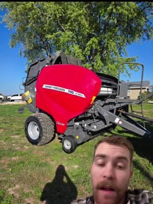 Hot deal on a Massey Ferguson round hay baler. #farming #ranching #farmequipmentforsale #hayseason #massyferguson #haybaler 