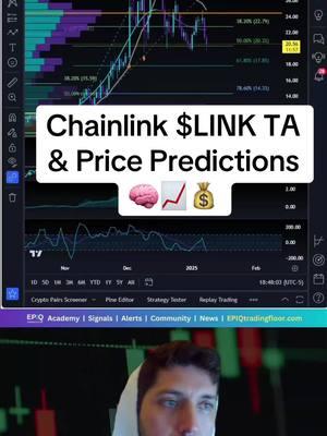 Chainlink Holds $20 Support, Potential for Bullish Breakout Chainlink is still looking bullish holding that $20 support. My name is EQ. I've been trading since 2010 and I've helped over 1200 people learn how to trade since 2021. We've had four liquidity tests at $20 and I've held support so far. Volume is inflowing. MACD is oversold. CCI starting to get into the oversold territory as well. Not from current price. If this wanted to swing to the top side, we could easily see high thirties into low forties in one impulse move. If we did fail to hold this $20 support and let's say we drop down into the $17 to $14 range, that would be even more bullish long-term because that's going to drop us into the EPIQ golden pocket, which can easily push price up to the high forties into the low fifties in one Fibonacci impulse move. If you want to come trade with me, comment “EPIQ” below. And if you want to stay up to date with anything crypto trading related, just hit that follow button. #chainlink #link #altcoin #altcoins #altcoinseason #epiqtradingfloor 