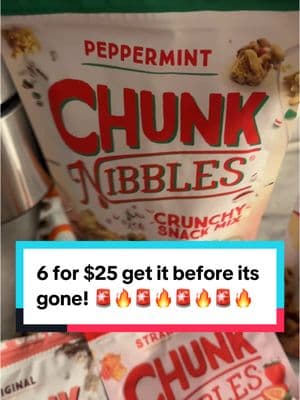 Chunk nibbles sale! Don’t miss out on this deal! #chunknibbles #peppermint #holidaysale #tiktoksnacks #viralsnacks #snacktok 