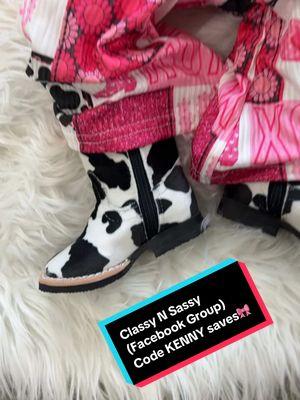 Bows: Classy N Sassy (Facebook Group) code KENNY saves! 💕✨🎀 #fyp #baby #babygirl #bows #babybows #cowprint #bellbottoms #cowgirl #babyfashion #western #westernfashion #westernstyle #babygirloutfit #bigbows #fashion #babytok #babyfever #babiesoftiktok #country #fyppppppppppppppppppppppp #trending #viralvideo #viraltiktok #greenscreenvideo #happybaby #babylove #cute #cowgirlboots #rodeo #rodeofashion #babyclothes #country #countrygirl #fy #foryoupage 