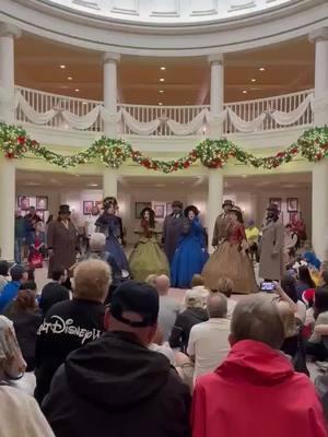 Voices of Liberty singing beautiful Christmas Carols at Epcot’s International Festival of the Holidays! 🎄🎶✨ #epcotfestivaloftheholidays #caroling #DisneyHolidays