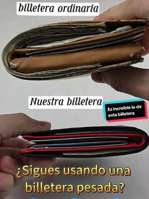 Billetera delgada para caballeros con protección RFID fabricada con cuero genuino y duradero, una excelente opción para regalar a tu ser querido. #menswallet #rfidwallet #TikTokShop #gsoiax #CapCut 