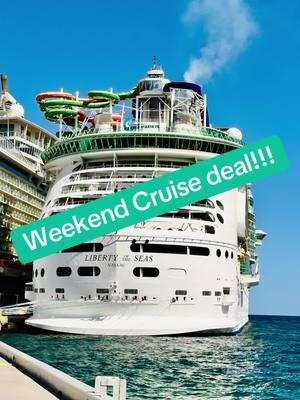 Weekend cruise anyone? #royalcaribbean #royalcaribbeancruise #vacation #cruise #vacationdeal #cruisedeals #libertyoftheseas #traveltiktok #travel #caribbeancruise 