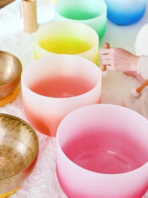 Crystal singing bowl meditation #foryou #fyp #foryourpage #healingtiktok #meditation #singingbowl 