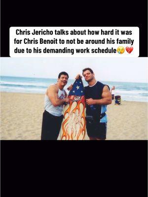 Chris Jericho reflects on the sacrifices Chris Benoit made. #chrisbenoit #vincemcmahonwwe #foryou #chrisbenoitwwe #chrisbenoitwasframed #wrestlingtiktok #WWE #blowthisup #vincemcmahon #fyp #benoithq #wrestlingtok #foryoupage 