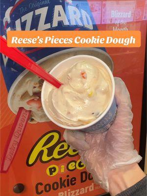 January Blizzard of the Month: Reese’s Pieces Cookie Dough🥜🍪 #dq #dairyqueen #icecream #blizzard 