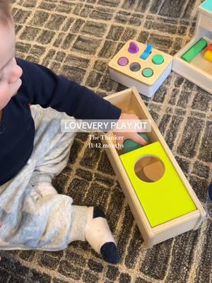 I love watching him play and learn 🫶🏼🥹 @Lovevery play kits are our favorite way to practice developmentally appropriate skills!  #loveverypartner #loveverytoys #loveveryplaykits #11monthsold #11monthold #babymilestones #lovevery 