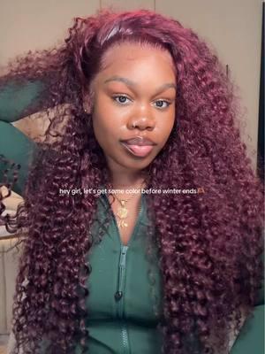 @Megalookhair @Megalook Hair 13x4 lace frontal dark purple color deep wave wig #megalookhair #megalook 