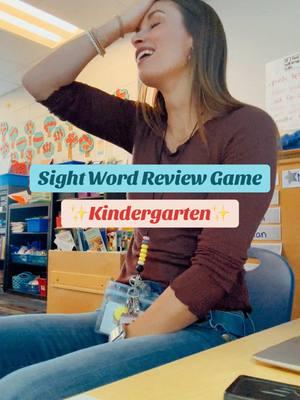 A quick review game to go over some sight words that had been tricking my kinder friends lately. They loved it, as you can tell with their winning chant at the end 😂 #akindermom #kindermom #MomsofTikTok #kindergartenlife #teachermomsoftiktok #teachingbelike #teachingkindergarten #fyp #teachertok #teachingkids #engagedlearning #sightwords #sightwordpractice #sightwords #kindergartenactivities #learningisfun #games #classroomgames #teachersshareideas 