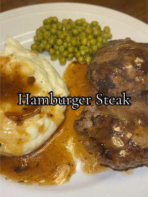 Hamburger Steak 🍴  Ingredients  1 ½ lbs ground beef ½ cup breadcrumbs 1 egg ¼ cup milk ½ tsp salt ½ tsp black pepper 1-2 onions, thinly sliced 2 tbsp all-purpose flour 2 cups beef broth 1 tbsp Worcestershire sauce 1 tsp dried thyme Directions - In a bowl, mix ground beef, breadcrumbs, egg, milk, salt, and pepper. Form into 6 patties. - Brown patties in a skillet over medium heat, then remove and set aside. - In the same skillet, sauté onions until soft. Sprinkle flour over onions, cook for 1 minute. - Gradually stir in beef broth, Worcestershire sauce, and thyme. Bring to a simmer. - Return patties to skillet, cover, and simmer for 15 minutes, or until the meat is cooked through and the gravy thickens. I had to add some cornstarch to thicken the gravy.  #hamburger #hamburgersteak #cooking #dinner #meals #DinnerIdeas #southerncooking #groundbeef 