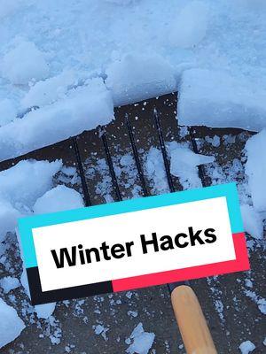 When the snow shovel gives up, the pitchfork steps in ❄️ Breaking through stubborn driveway ice has never been so satisfying. Who else has tried this winter hack? #WinterHacks #snowstorm #thedailydiy #winter 