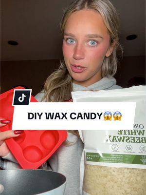 Let’s make a GIANT beeswax candy😱😱😱 Wait till you see my try this…😂😩🥲🫠 #waxcandy #waxcandymukbang #candy #candymaking #waxcandyasmr 