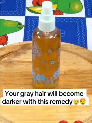 Your gray hair will become darker with this remedy👨‍🦳👨‍🦰 #homemade #healthy #naturalremedy #grayhair #remedy #rosemary #hair 