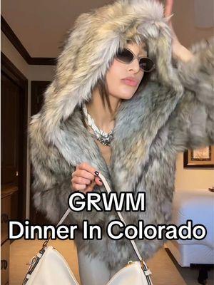 Night or day, the outfit demands sunglasses. 🕶️ #vail #winteroutfits #winteroutfit #fauxfurcoat #leatherpants #tiktokfashion #creatorsearchinsights 