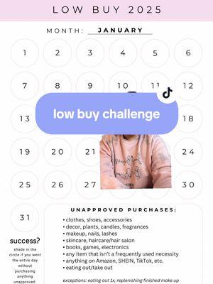 ✨low buy 2025 challenge💰 anyone else also decided they need to dramatically reduce spending this year? if so, let’s be besties 👯‍♀️  template from @Ken | Low Buy 2025  #lowbuy2025 #lowbuychallenge #lowspend #lowspendchallenge #greenscreen 