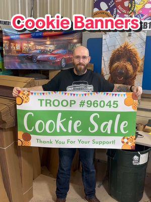 🚨 Attention Girl Scout Parents! 🚨 Make your troop stand out with our $40 custom vinyl banners! 🎉 Add your troop number, and we’ll print, ship, and have it at your door FAST with next-day production and FREE overnight shipping! 🏆 Yes, even Alaska & Hawaii! 🌟 Ready to crush cookie season? 🍪👊 Click below to order and get Milweb1-approved packaging with a kick test! 👏💪 #GirlScoutCookies #VinylBanners #CookieSeason #TroopPride #milweb1 #GirlScout