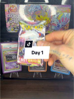 Day #1; pack a day… starting off rough! #pokemon #swsh #packaday #packopening #tpc #tpci #fyp 