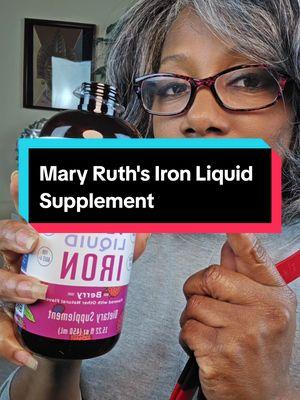 Easy way to take you iron supplement daily. #maryruthsorganics #lowiron #lowirondeficiency #SuperBrandDay  #maryruthssuperbrandday 