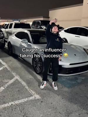 Bro got caught 😭 #porche #fakeinfluencer #hoodie #influencersbelike #influencerlife 