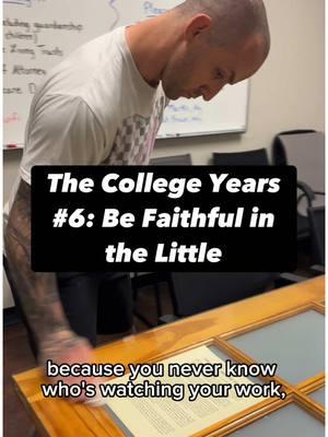 The College Years 6: Be Faithful in the Little.⁣ ⁣ #story #storytelling #collegeyears #faithfulinthelittle #befaithful 