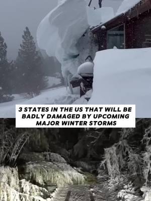 3 States in the US that will be badly damaged by upcoming major winter storms #news #breakingnews #foryoupage #winter #winterstorm #storm #snow #winterstorm2024 #fyp 