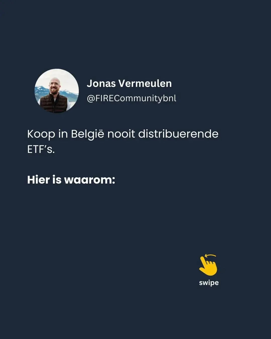 Hoe je start met beleggen in ETFs, Indexfondsen of Trackers deel ik in detail in de gratis online masterclass starten met beleggen Deze werd door meer dan 21.485 beleggers gevolgd Om aan te melden comment START of gebruik het linkje in m’n profiel. #investeren #beleggen #geld #aandelen