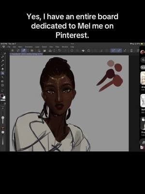 #fyp #foryoupage #foryou #art #digtalart #animeart #artvideo #viral #clipstudiopaint #semirealism #blackartist #arcane #mel 