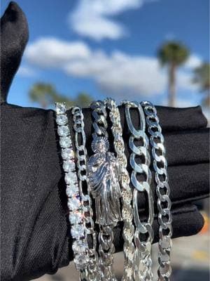 Shop Men’s 925 Silver Bracelets at HuertaJewelry.com 😮‍💨💎 ✈️Free Shipping on Orders $99+ 💸Buy Now, Pay Later  💬Questions? DM US #huertajewelry #925silver #plata #joyeria #joyeriamexicana 