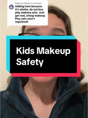 Replying to @Ashley there are new regulations for kids play makeup that went into effect (or should have) about a year ago. Cheap adult makeup is not necessarily any safer than a kids play makeup, they are both problematic.  Hopefully the new regulations will help this issue 🤞🏻 #makeup #kidsmakeup #heavymetals #asbestos #compliance #productsafety #cpsia #regulations 