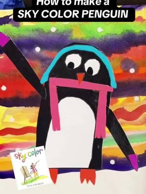 One of my #favorite projects and also one of the #easiest    My students love to create these SkyColor Penguins after reading @Peter H. Reynolds picture book #skycolor. The kids #draw and #cut everything themselves!  (See video on how I teach cutting!) #penguinart #winterproject #artproject #artprojects #artprojectsforkids #artlesson #artlessons #kidpleaser #kidart #kidartist #artclass #firstgrade #elementaryteacher #elementarystudents #artteachersoftiktok #creativity #creativityforgood #homeschoolart #homeschool #homeschoolers @Blick @Crayola #collage #collageart #collageartist #easyart #arttutorial 