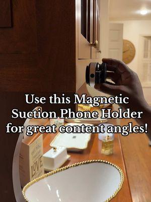 I literally take this compact magnetic suction phone mount EVERYWHERE! So convenient and easy to use! The extended arm gives you all the best angles! #suctionphoneholder #suctionphonemount #phonemount #magneticphoneholder #magneticphonemount #phoneholder #tripod #magsafephoneholder 