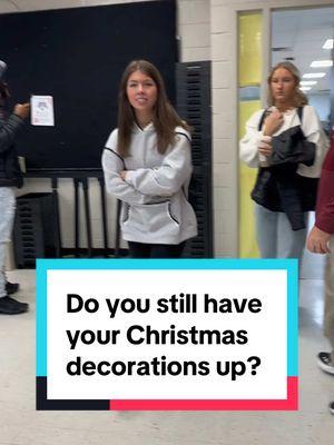 Welcome back from break! #dailyquestion #questionoftheday #teachersoftiktok #teacher #fyp #fypシ #christmasdecor #christmas #decorations #students #seniors #classof2025