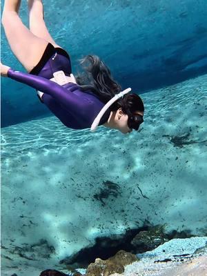 as long as you're trying to do better, better is going to come.  #freedive #freedivegirl #floridasprings #blueworld #gopro 