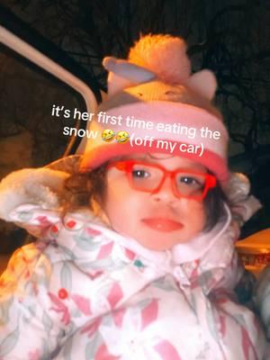 #toddlersoftiktok #fyp #eatingsnow 