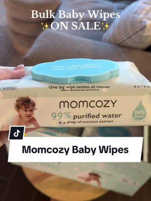 Us Moms love a good sale on items we use over and over! #momcozy #babywipes #momcozybabywipes #MomsofTikTok #nontoxicbabyproducts 