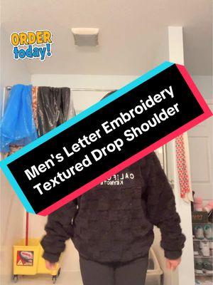 #fyp #Men's Letter #Embroidery #Textured Drop# Shoulder #Fuzzy Hoodie, #1 Count Regular #Fit Casual #Fashion #Long Sleeve #Hooded #Sweatshirt #for Spring & #foryou #TikTokShop #foryoupage #fyp @Pragya_Sharma07(kanchi)💚🦋 @KAMAL OLI🙈🙈dang🙋‍♀️ @𝐊𝐀𝐌𝐀𝐋𝐀♥️𝐆𝐇𝐈𝐌𝐈𝐑𝐄 @krishnabhatta091 