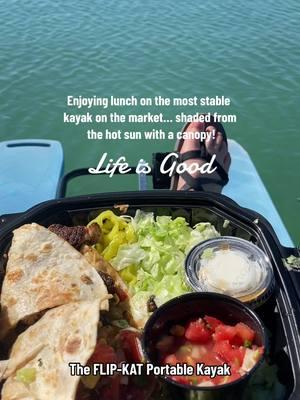 Much better than lunch at your desk! #FLIPKAT #NoisyRiverOutdoors #NRO #kayak #kayaker #kayaking #fishingboat #huntingboat #portablekayak #outdoorsman #sportsman 