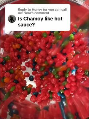 Chamoy has a thicker consistency than hot sauce! it’s a must try!😍 #chamoy #candy #bussin #fyp #yaboychamoy #TikTokShop 