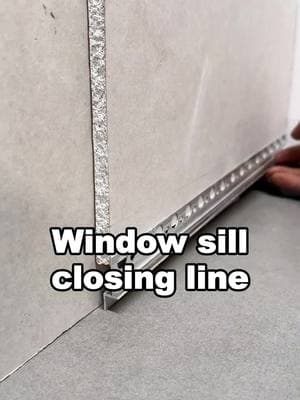 Window sill stone closing lines#trims #metaltrims #metaltiletrim #tiletrim #buildindmaterials #walldesign #decoration #renovation #deco #aleadtrend 