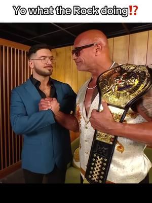 I guess we know why he so nice to Cody all of a sudden #therock #rock #WWE #nxt #wweraw #ethanpage 