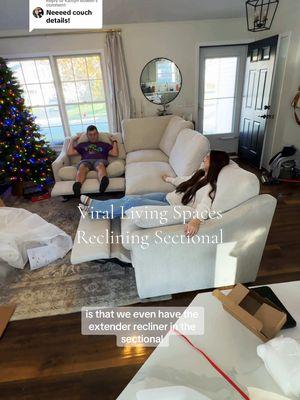 Replying to @Kaitlyn Bowen I really wish this was sponsored, but I bought this couch with my own money! So if you love this video, please like share and send to your friend! @Living Spaces #livingspaces #livingroominspo #neutrallivingroom #recliningcouch #kennedysectional #creatorsearchinsights