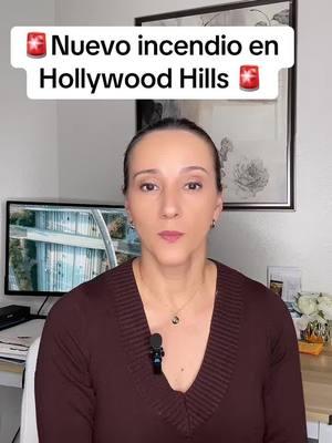 🚨Nuevo incendio en Hollywood Hills🚨#usa #hollywoodhills #incendiosforestales #noticias #desastres #emergencianacional #california #losangeles 