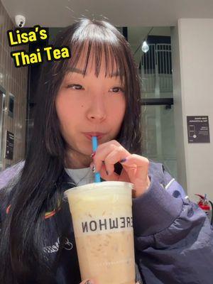 For Lisa 🫶🏼 and animal charity, I will spend $11 for this drink 🫣 #lisa #erewhon #lisathaitea #thaitea 