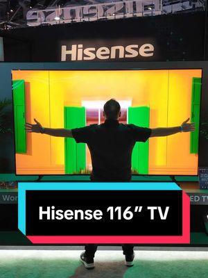 HISENSE MASSIVE 116” TV Biggest TV in Australia this year! Coming out this year #massive #tv #technology #tech #television #ces #eftm #rgb #newtech #cooltech #big 