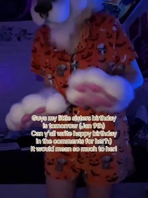 | She’s turning 103 (without the 0)! | 🏷️: #fyp #furry #giantgreenthing #fursuit #paws #fursuitpaws #lavafox #lavafoxfursuit #furryfandom #foryoupage #fypシ #viralvideo 