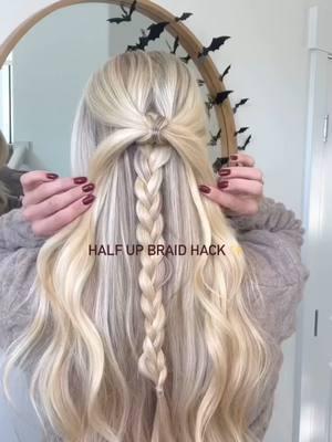 POV: You want to do something different with your hair 🫢✨ @mccall_monson #easyhairstyles #braidseason #braidstyle #halfup #hairstyle #hairinspo #hairtutorial #hairideas #braidhair #braidhairstyle