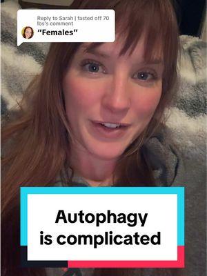 Replying to @Sarah | fasted off 70 lbs autophagy is very complicated, but I do love your enthusiasm for the science 🤓 #science #biology #cellbiology #autophagy #fasting #intermittentfasting #health #fitness #zmf 