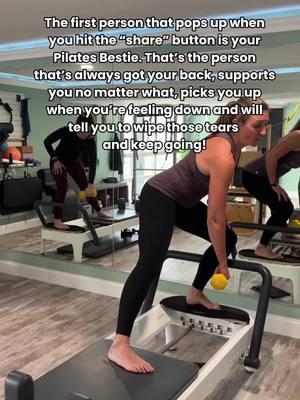 Every woman needs another woman who makes them laugh, shoots it straight and never lets you down 👯‍♀️ #pilatesworkout #pilatesstrength #pilateslovers #pilatesfitness #workoutmotivation #pilatesinspiration